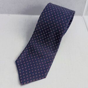 Vintage Liberty Of London Silk Neck Tie-Geometric Medallion Print-1980s-Business